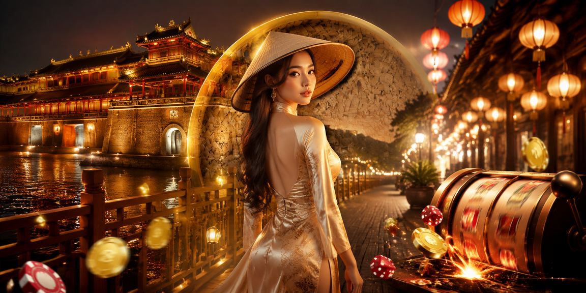 Phụ nữ đội nón lá tại Huế – biểu tượng văn hóa Việt Nam gắn với trải nghiệm giải trí địa phương